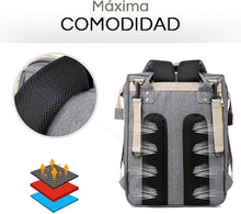 Cargar imagen en el visor de la galería, Mochila Cambiador Bebés Multifunción