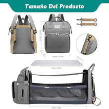 Cargar imagen en el visor de la galería, Mochila Cambiador Bebés Multifunción